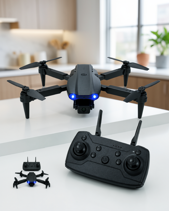Uzaktan Kumandalı Mini Drone E99 Pro 4K HD Kameralı Katlanabilir Drone