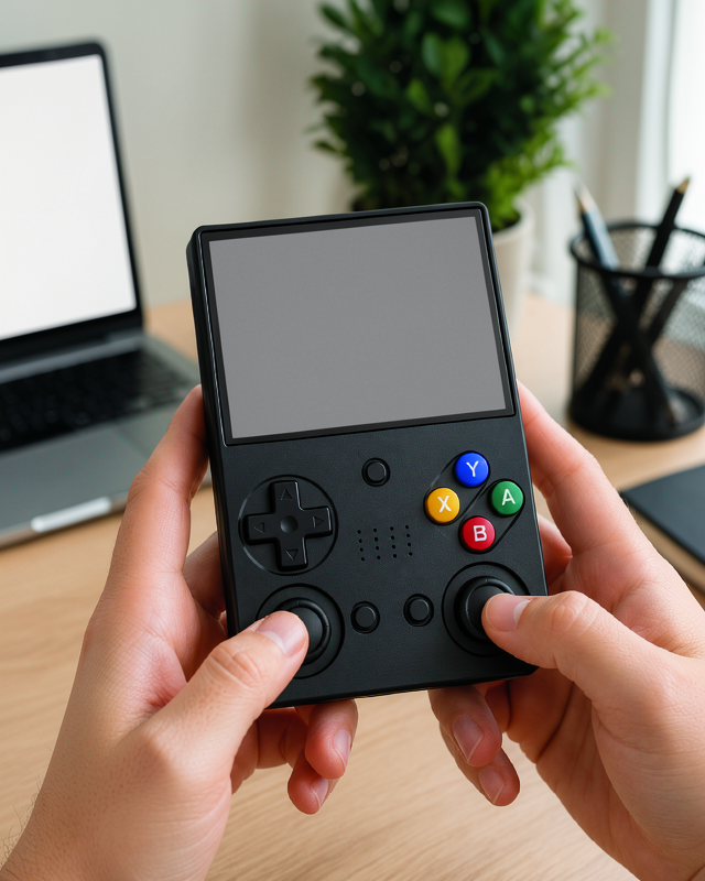 64GB Dahili Hafızaya Sahip 3.5 İnç IPS Ekranlı Retro Oyun Konsolu Taşınabilir Çift Analog Joystick