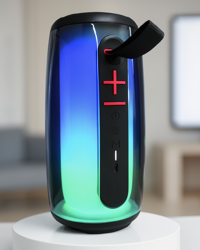 Bluetooth ile RGB Işıklandırmalı Hoparlör