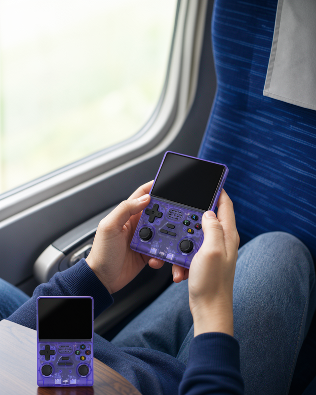 Retro El Oyun Konsolu, Kablosuz Kollu, 3.5 İnç IPS Ekranlı