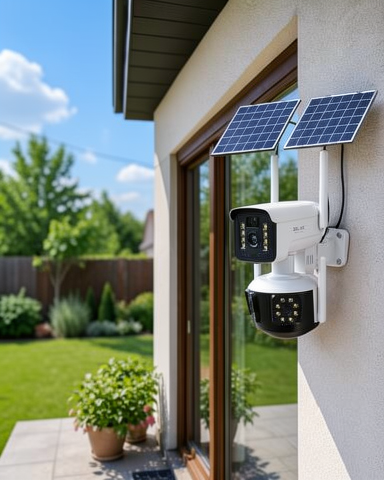 9MP Solar Güvenlik Kamerası 4G SIM Kartlı Güneş Enerjili Yayla Kamerası