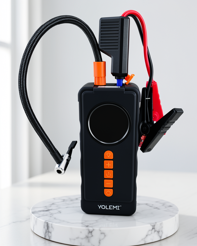 VOLEMI VM726 4'ü 1 Arada Acil Durum Kompresörü ve Akü Takviyesi