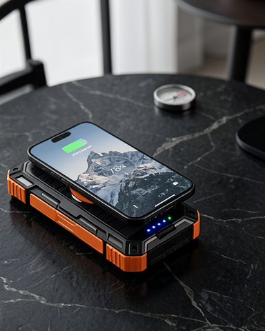 20.000 mAh Güneş Enerjili Taşınabilir Powerbank