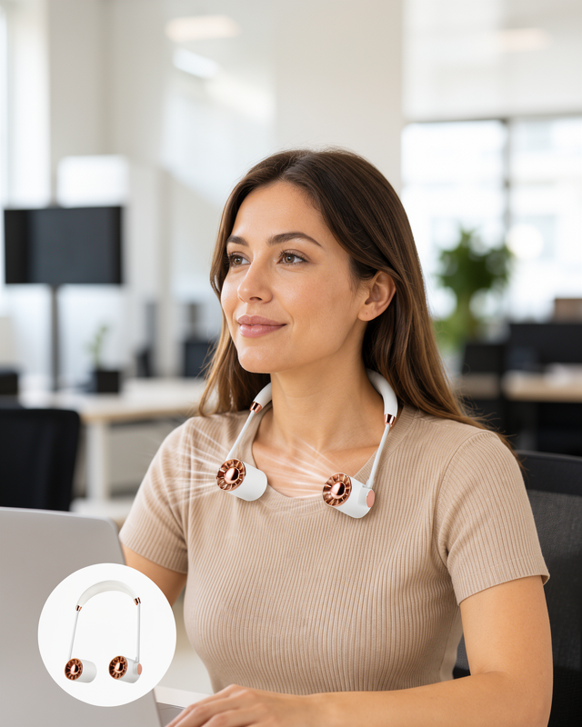 Yeni Nesil USB Şarjlı, 3 Vitesli Sessiz Mini Fan | Katlanabilir Asılabilir Fan
