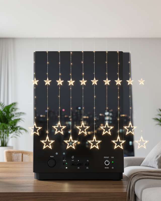 Yeni Nesil 3x3 Metre İç Mekan Uyumlu Yıldız Peri Led Perde