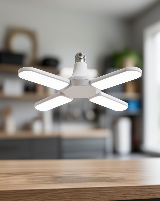 Yeni Nesil 60 Watt 4 Kollu Beyaz Işık Enerji Tasarruflu LED Ampül