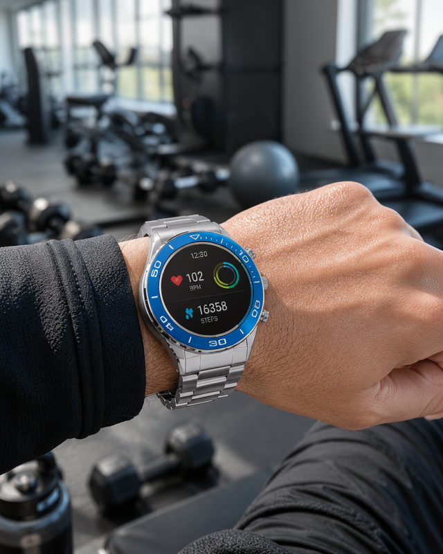 Yeni Nesil 2025 Model Yuvarlak Ekran GPS Takibi Yapabilen Akıllı Saat Android ve İOS Uyumlu