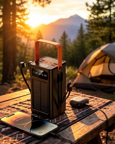 Yüksek Kapasiteli 80.000 mAh Çok Amaçlı Taşınabilir Solar Powerbank