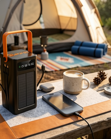 Yüksek Kapasiteli 80.000 Solar Şarj Destekli Hızlı Şarjlı Powerbank
