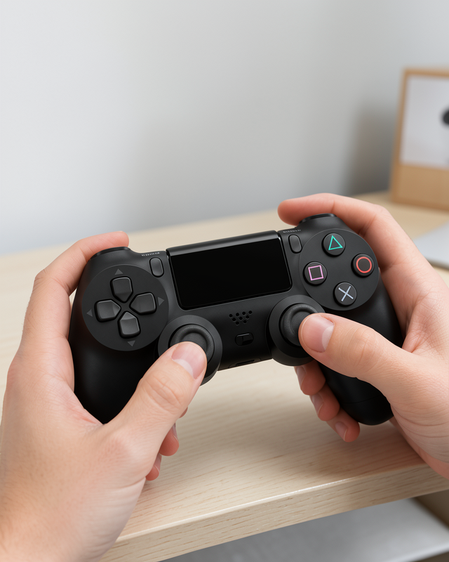 Yeni Nesil Kablosuz PS4 Oyun Kolu – Uzun Pil Ömrü ve Çift Titreşim Motoru