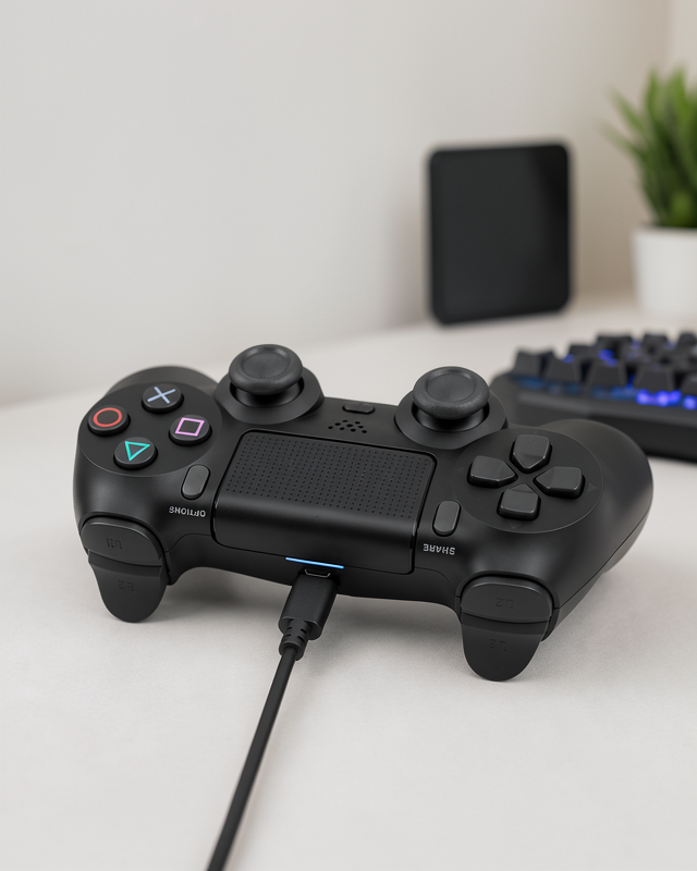 Yeni Nesil Titreşimli, Şarjlı ve Ergonomik PS4 Uyumlu Kablosuz Oyun Kolu