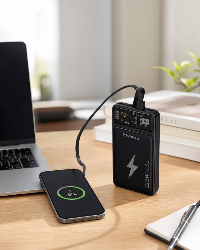 Yeni Nesil Polygold PG PW210 10000 mAh Dijital Göstergeli Taşınabilir Powerbank