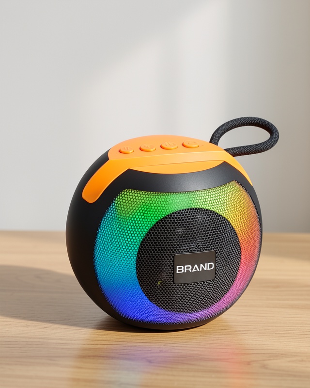 Yeni Nesil Kablosuz Bluetooth Hoparlör RGB Işıklı Taşınabilir