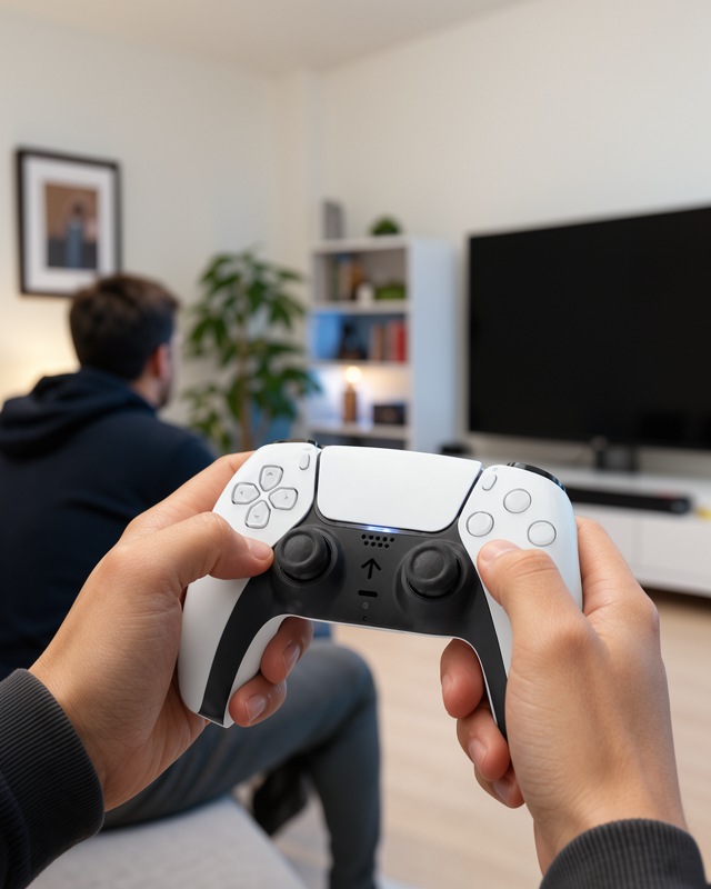 Yeni Nesil PS5 Uyumlu Kablosuz Oyun Kolu, Sessiz Tuşlar ve Güçlü Performans