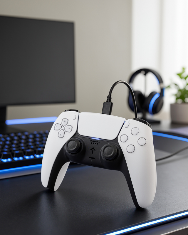 Yeni Nesil Ergonomik Tasarıma Sahip Kablosuz Oyun Kolu PS5 Uyumlu