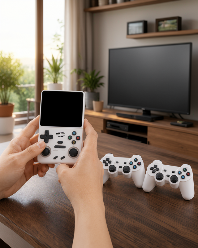 Yeni Nesil Kablosuz Gamepadli Taşınabilir El Konsolu