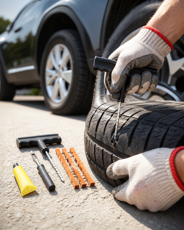 Güvenli Lastik Tamir Kiti Otomobil Motosiklet Bisiklet İçin 6 Parça