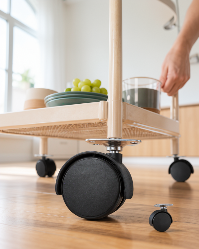 Kilitsiz 6 cm Mobilya Tekerleği Tekli Satış