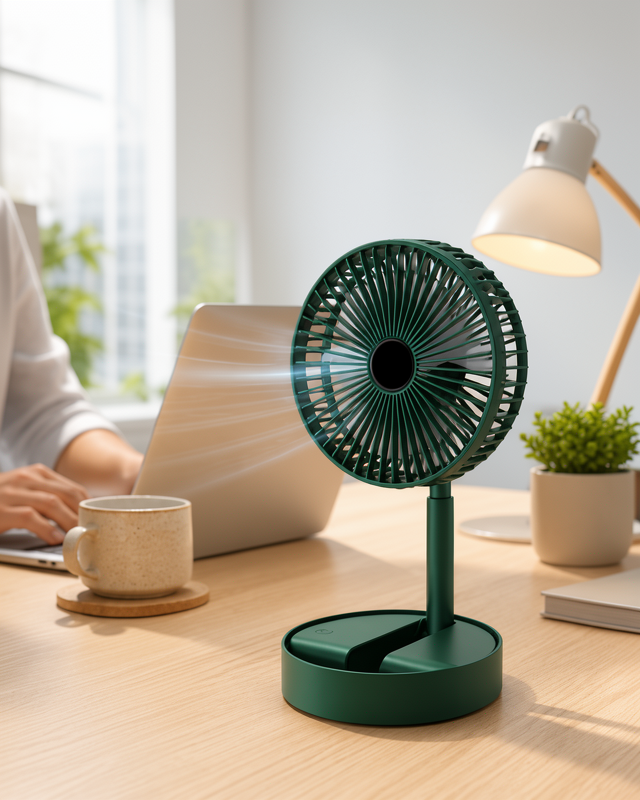 Masaüstü Soğutucu Mini Fan, Katlanabilir Usb Şarjlı Telefon Tutucu