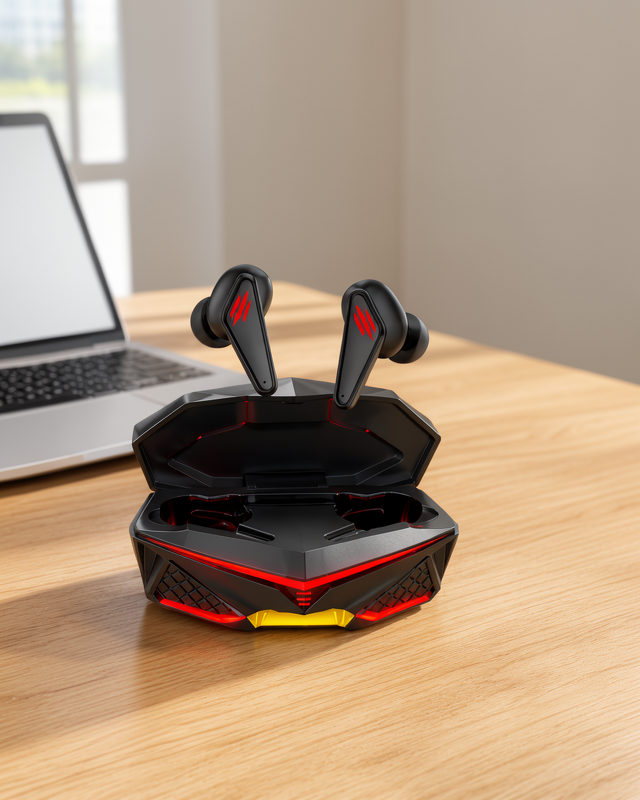 Yeni Nesil Dokunmatik Kontrol TWS Işıklı Kulak İçi Bluetooth Kulaklık Kablosuz Oyuncu Kulaklığı