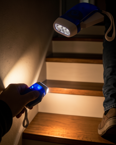 3 LED'li Kompakt Acil Durum Lambası Şarj Gerektirmeyen El Feneri