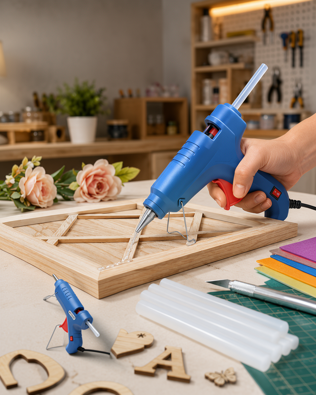 Yeni Nesil 40W Sıcak Mum Tabancası Kolay ve Hızlı Yapıştırma 5 Silikon Hediyeli