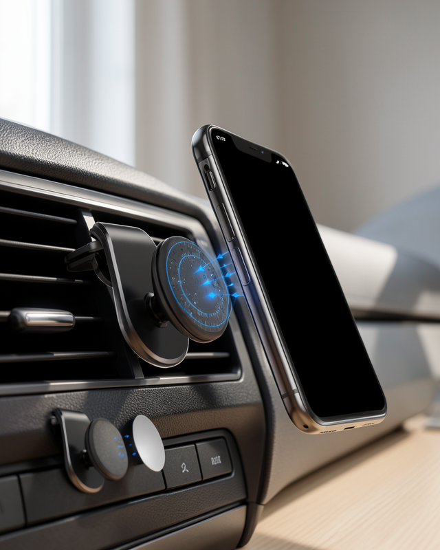 Yeni Nesil Evrensel Uyumlu Güçlü Mıknatıslı Araç İçi Telefon Tutucu