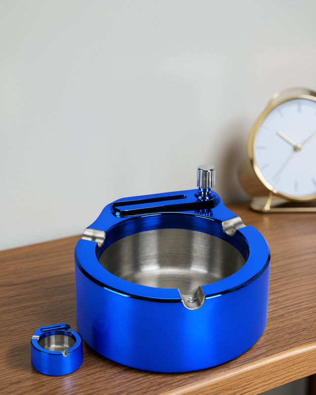 Yeni Nesil Metal Kolay Temizlenebilir Dekoratif Çakmaklı Küllük