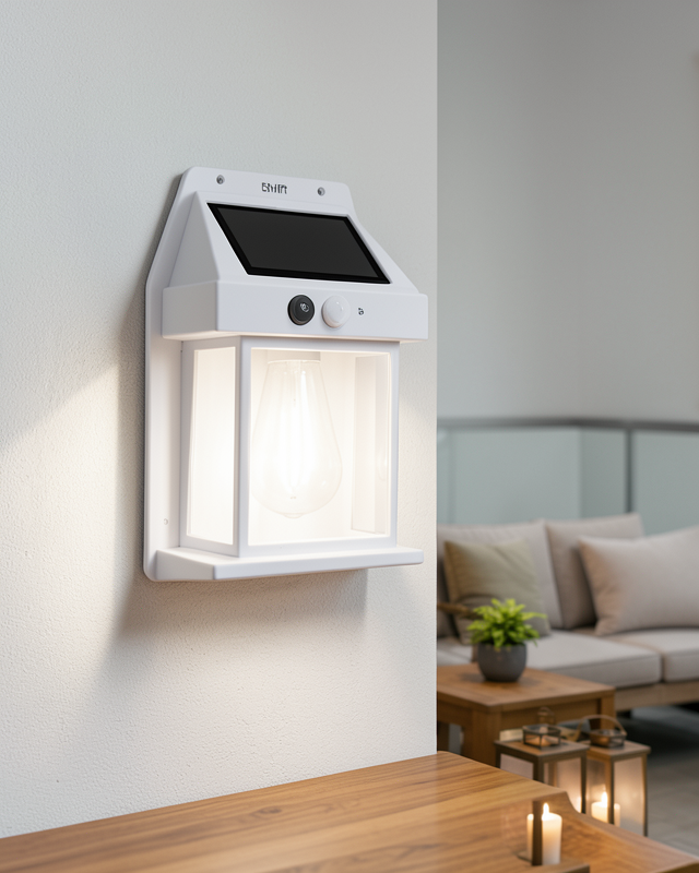 Yeni Nesil 1800 mAh Pilli Solar Duvar Aydınlatma