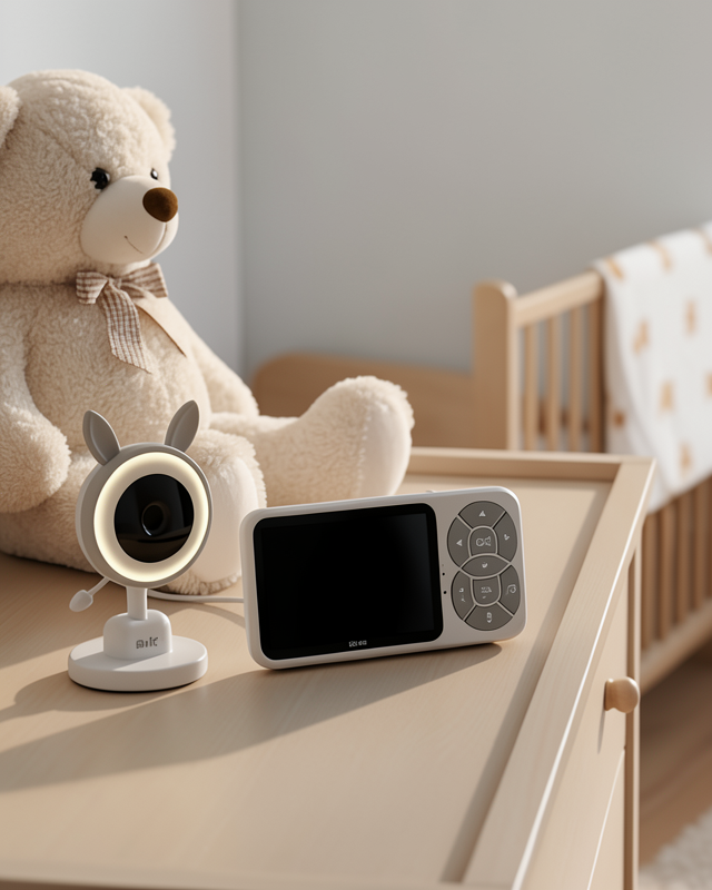 Yeni Nesil Gece Görüşlü Bebek Telsizi LCD Ekranlı Besleme Hatırlatıcısı