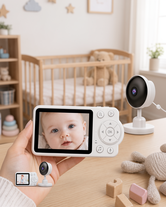 Yeni Nesil Güvenli Bebek Monitörü FHSS Teknolojisi ile Net Görüntü