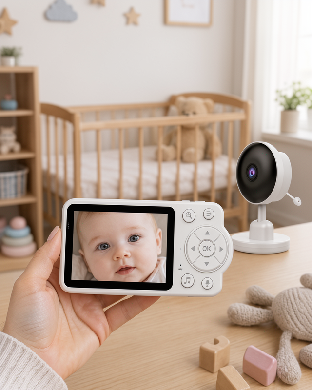 Yeni Nesil Bebek Monitörü HD Gece Görüş ve Cry Detection Özellikli