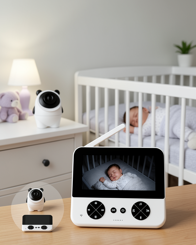 Yeni Nesil Ninni ve Alarm Özellikli Kablosuz Bebek Kamera Sistemi