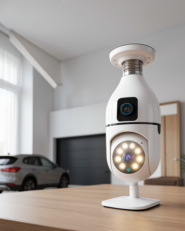 Kablosuz Akıllı Kamera Yeni Nesil – 2'si 1 Arada Güvenlik Kamerası ve Sel Işığı
