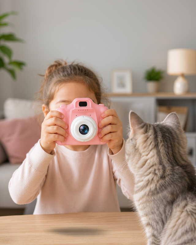 Yeni Nesil Mini Dijital Kamera, HD Video Kayıt ve Fotoğraf Çekim Özellikli, USB Şarjlı