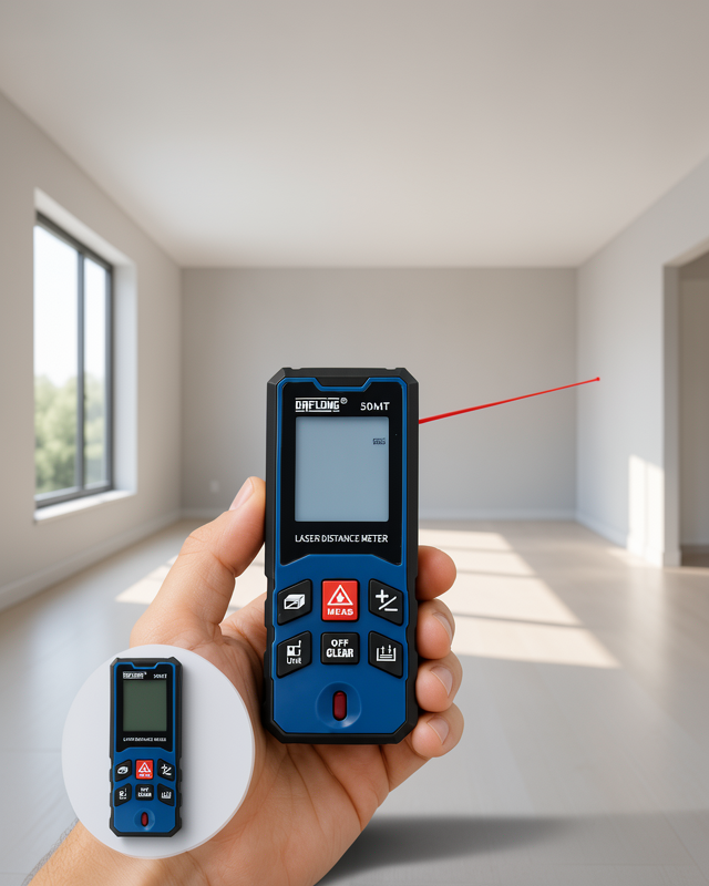 Yeni Nesil Lazer Metre 50 MT Hızlı ve Hassas Ölçüm Özellikli