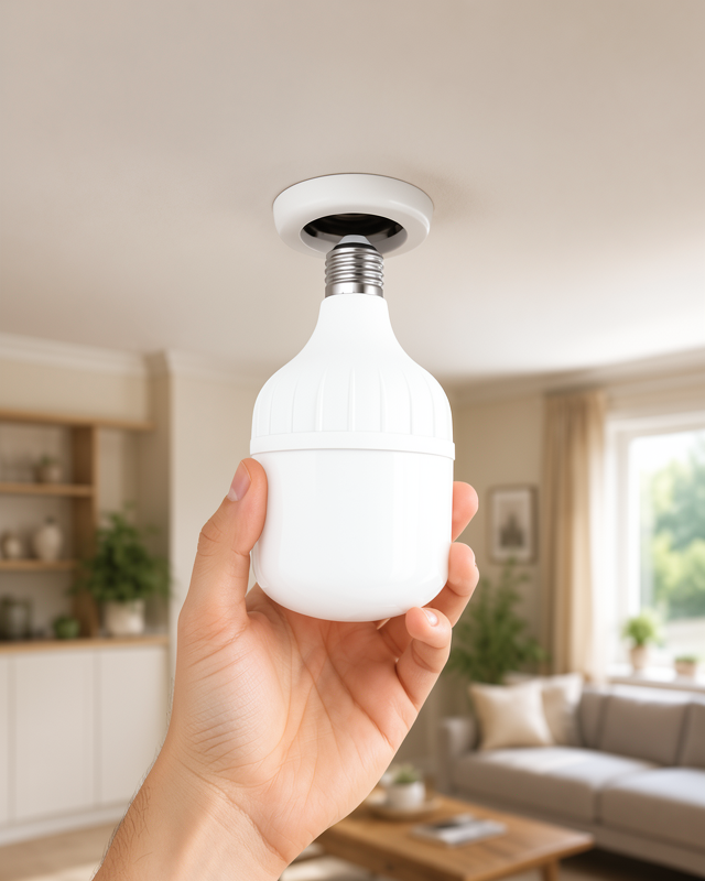 Yeni Nesil 30 Watt Şarjlı Torch LED Ampul Acil Durumlar İçin Uygun