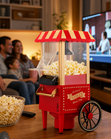 Hızlı Patlatma ile Yağsız Popcorn Makinesi Sıcak Hava Teknolojisi