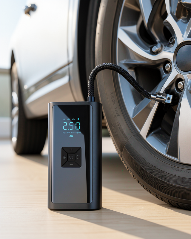 Yeni Nesil Çok İşlevli Akıllı Araç Lastik Pompası 12V Uyumlu