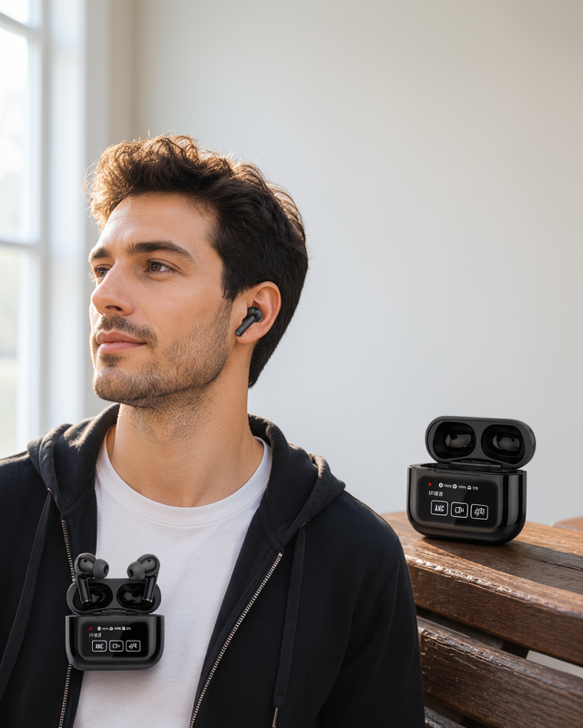 Yeni Nesil Siyah Kulak İçi Bluetooth Kulaklık ile Müzik ve Çağrı Cevaplama