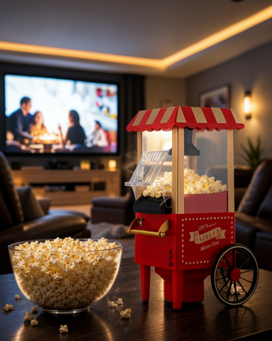 Yağsız Patlatma Makinesi ile 5 Dakikada Popcorn Hazırlama
