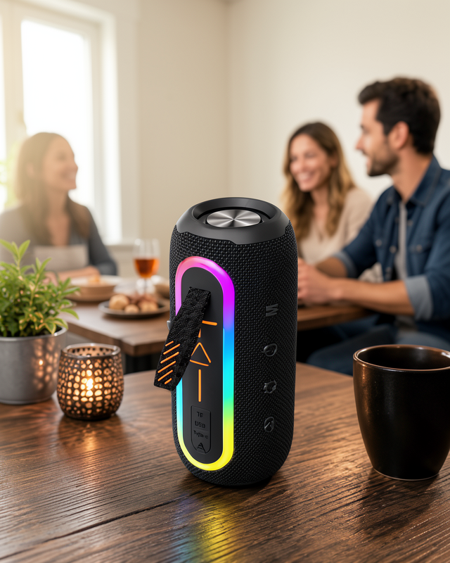 Yeni Nesil Renkli Bluetooth Hoparlör, USB Şarjlı, Uzun Pil Ömrü, Android ve İOS Uyumlu