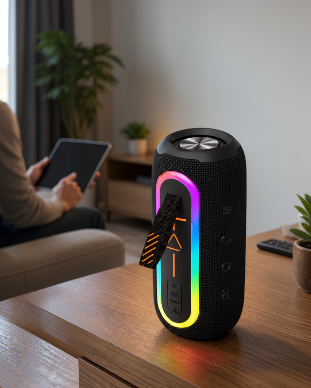 Yeni Nesil Taşınabilir Bluetooth Hoparlör Yüksek Ses Kalitesi Uzun Pil Ömrü