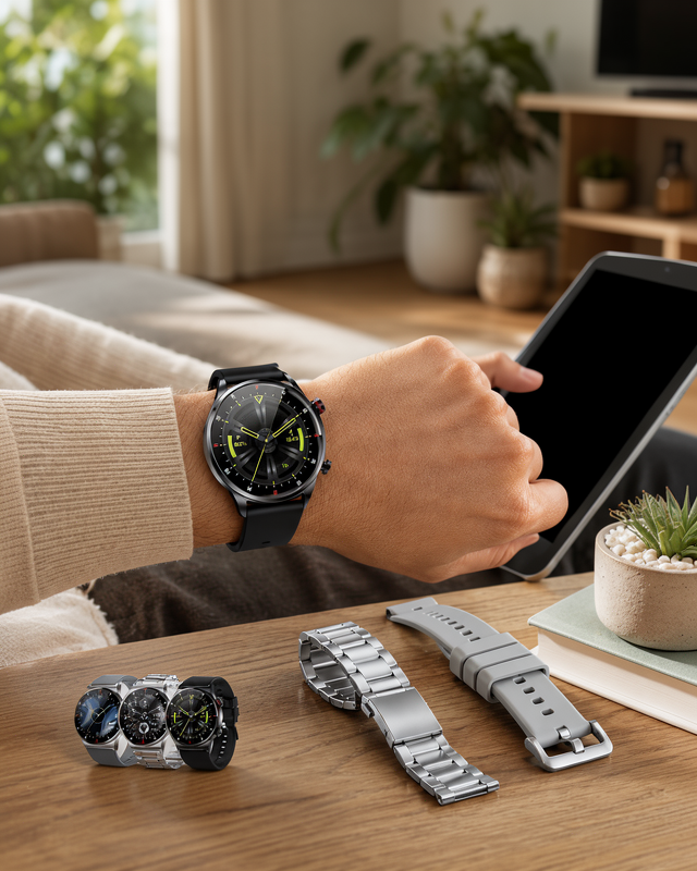 Uzun Pil Ömrü ile Bluetooth Bağlantılı Çok Fonksiyonlu Akıllı Saat