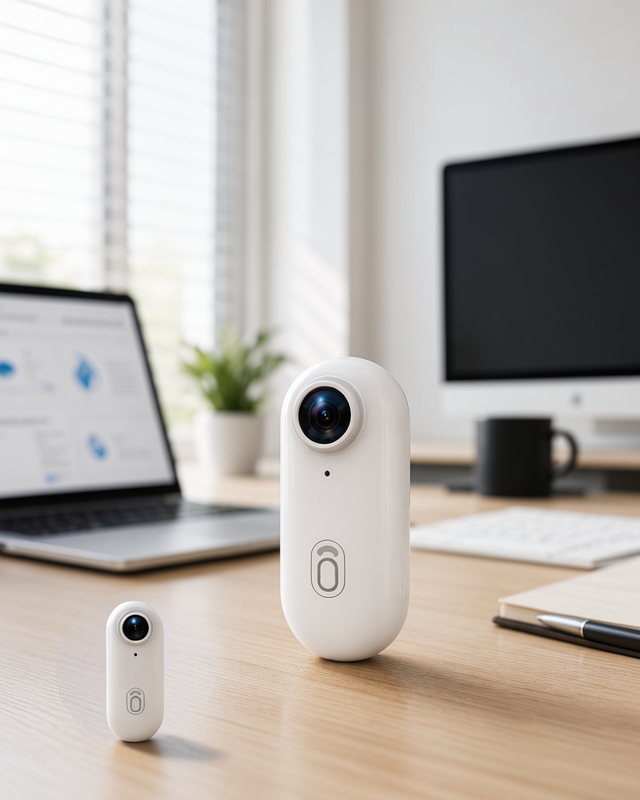Yeni Nesil 360° Manyetik Klipsli Spor Kamera Yüksek Çözünürlük