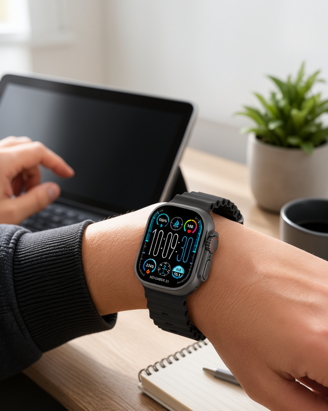 Yeni Nesil 3 Kordonlu Akıllı Saat HainoTeko-15, 49mm AMOLED Ekranlı