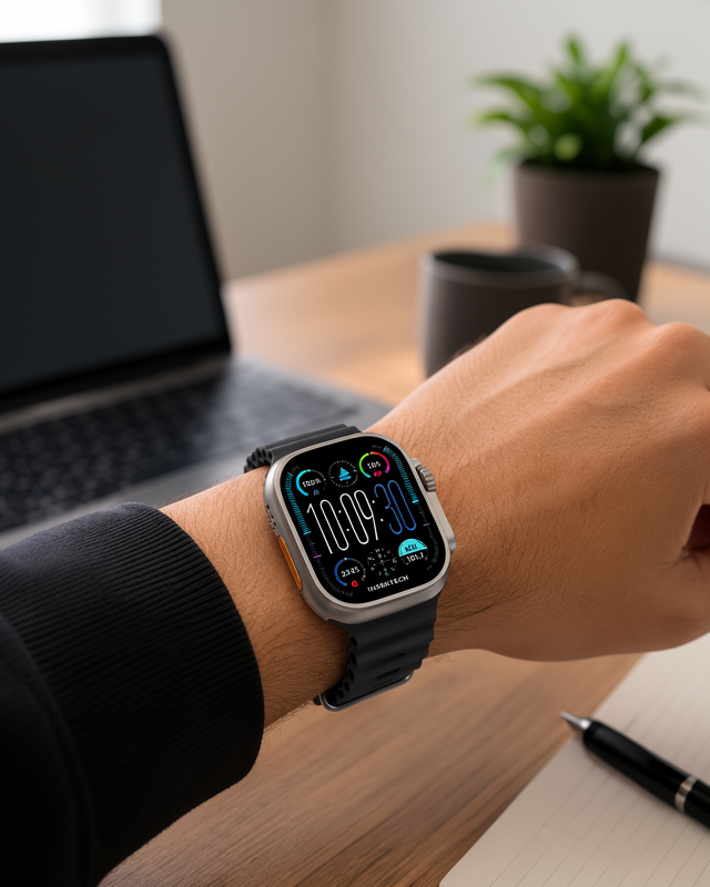 Yeni Nesil 49mm Akıllı Saat, AMOLED Ekranlı Kadın Erkek Kol Saati Plastik Kordon