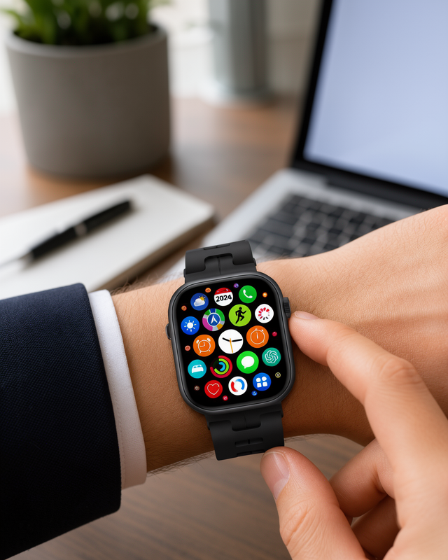 Amoled Ekranlı Yeni Seri 41 mm Kasa Akıllı Saat Yüksek Çözünürlük