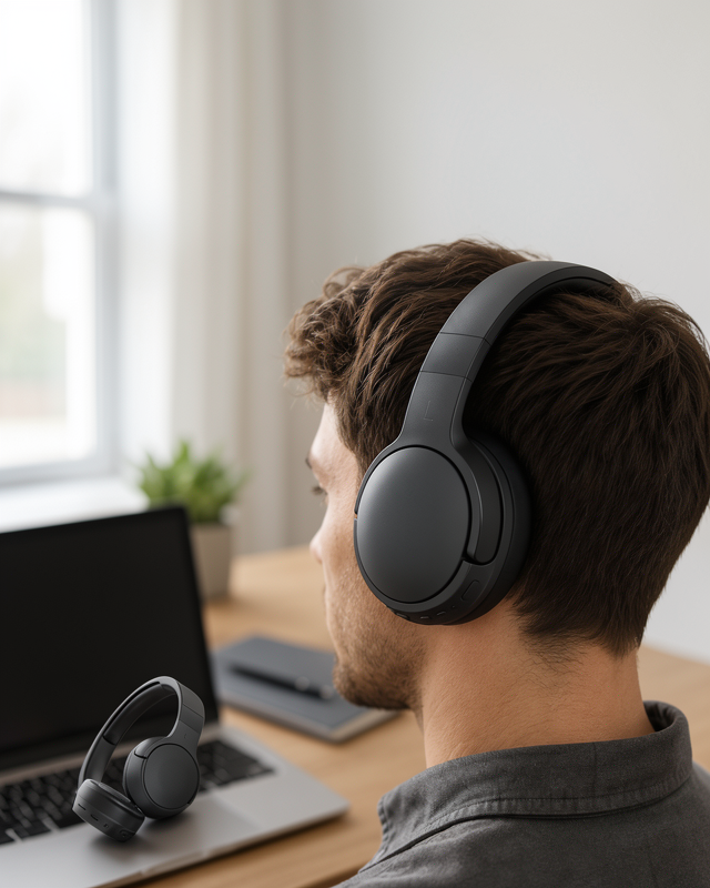 Yeni Nesil Ayarlanabilir Uzun Ömürlü Kulak Üstü Kablosuz Bluetooth Kulaklık