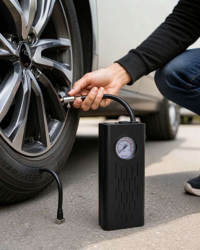 Yeni Nesil Elektrikli Kompresör, Motosiklet Oto Bisiklet İçin Type-C Şarjlı Güçlü